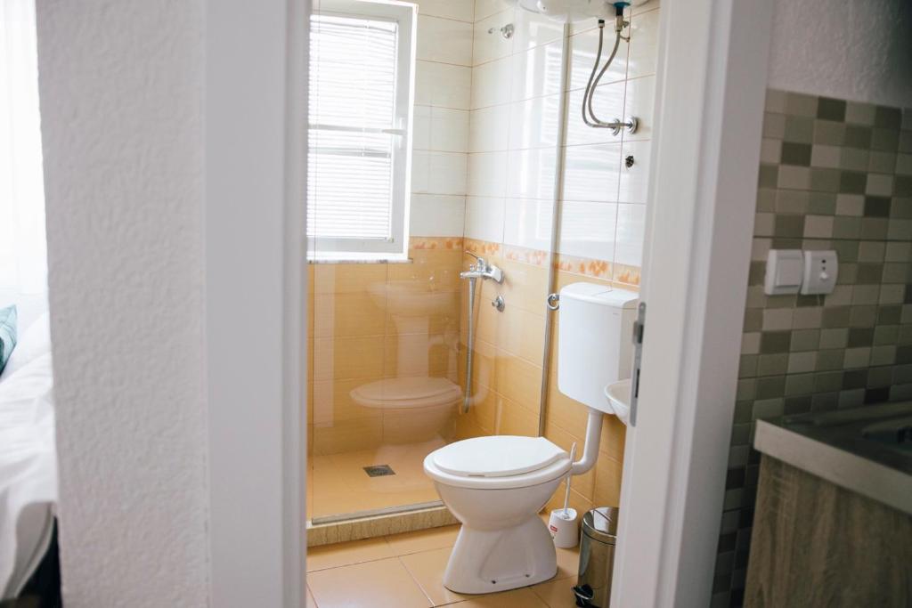 Koupelna v ubytování Premium apartments