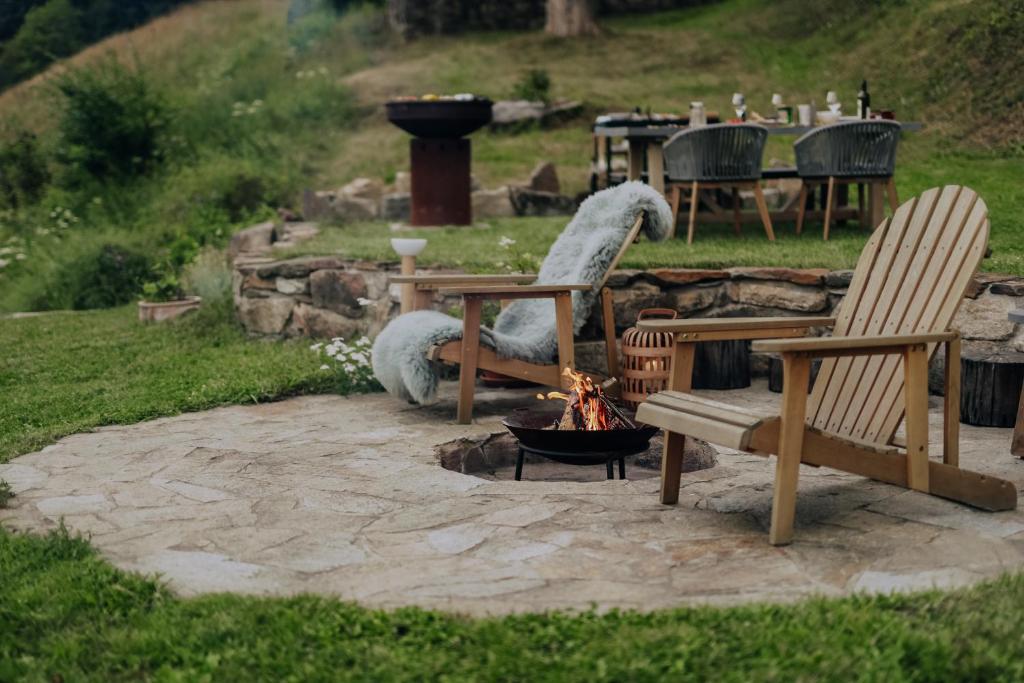 Zahrada ubytování Apartmány nad Šlikovkou