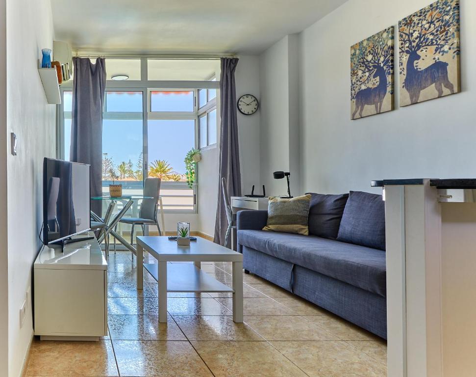 Posezení v ubytování Barbados Playa del Ingles Apartamento