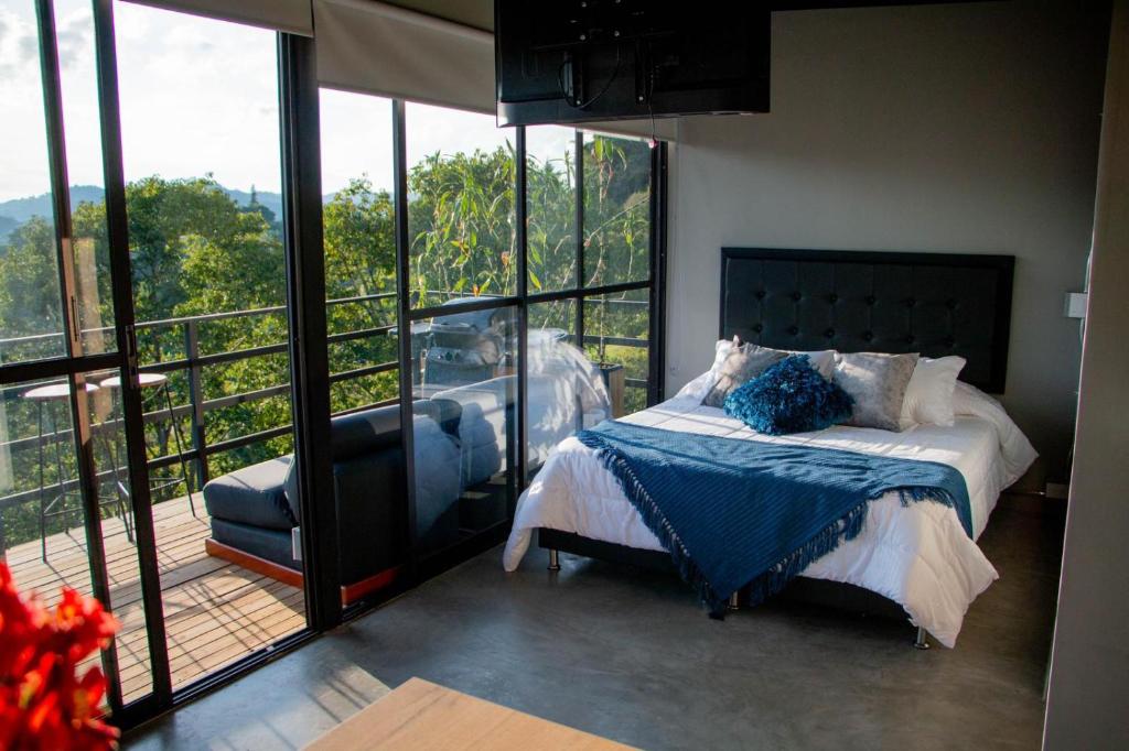 Postel nebo postele na pokoji v ubytování Eco Lodge Glamping