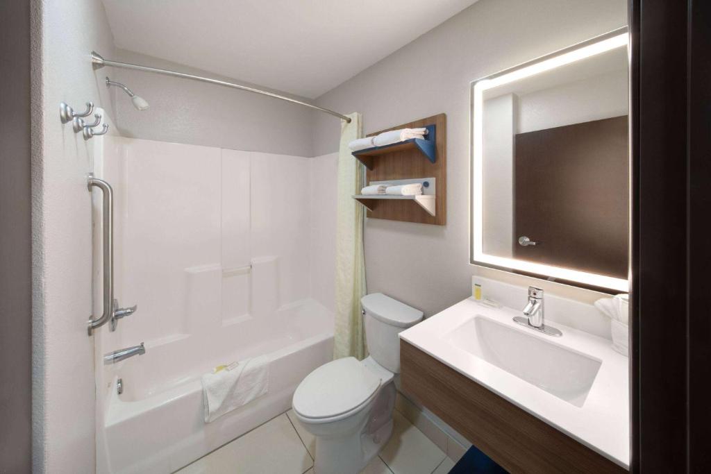Koupelna v ubytování Microtel Inn & Suites by Wyndham Buda Austin South