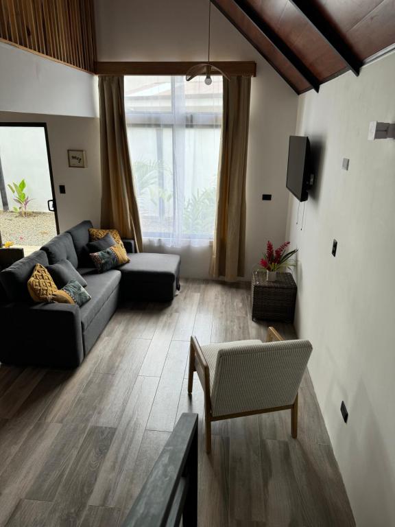 Posezení v ubytování Alma Vida Lofts