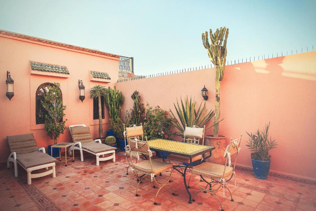 Patio nebo venkovní prostory v ubytování Riad La Kahana