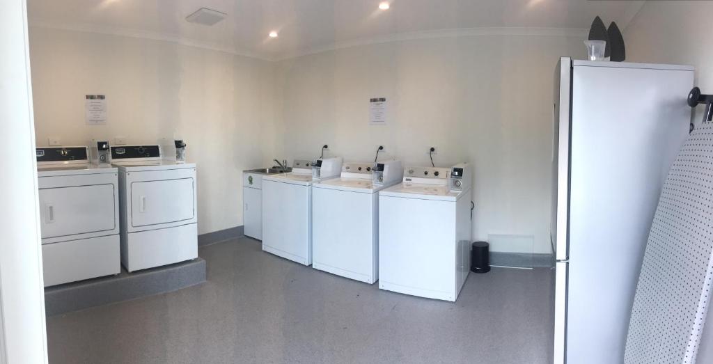 Kuchyň nebo kuchyňský kout v ubytování Podium Lodge