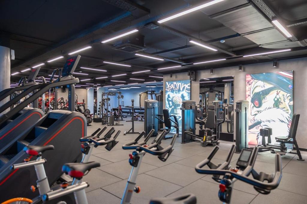 Fitness centrum a/nebo fitness zařízení v ubytování Mercure Prishtina City