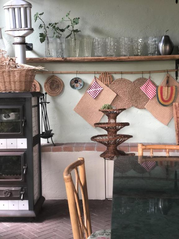 Kuchyň nebo kuchyňský kout v ubytování B&B Cascina Mattarelle