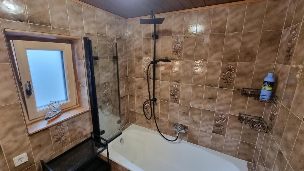 Koupelna v ubytování Haus Harmonie