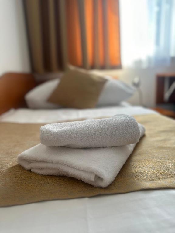Postel nebo postele na pokoji v ubytování Hotel Remy