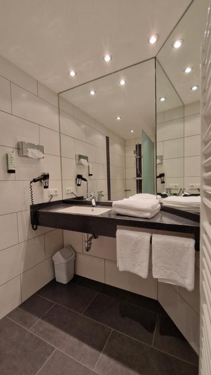 Koupelna v ubytování Hotel Sonnenhof Pleinfeld