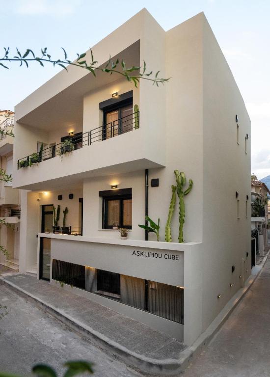 a rendering of an apartment building at Asklipiou Cube - Kalamata Mediterranean Suites in Kalamata