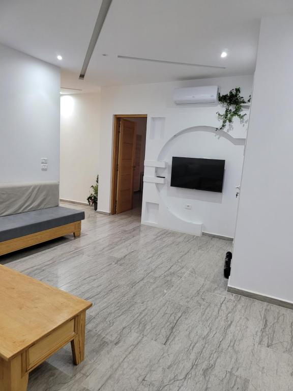 TV a/nebo společenská místnost v ubytování Ras Jebel appartements