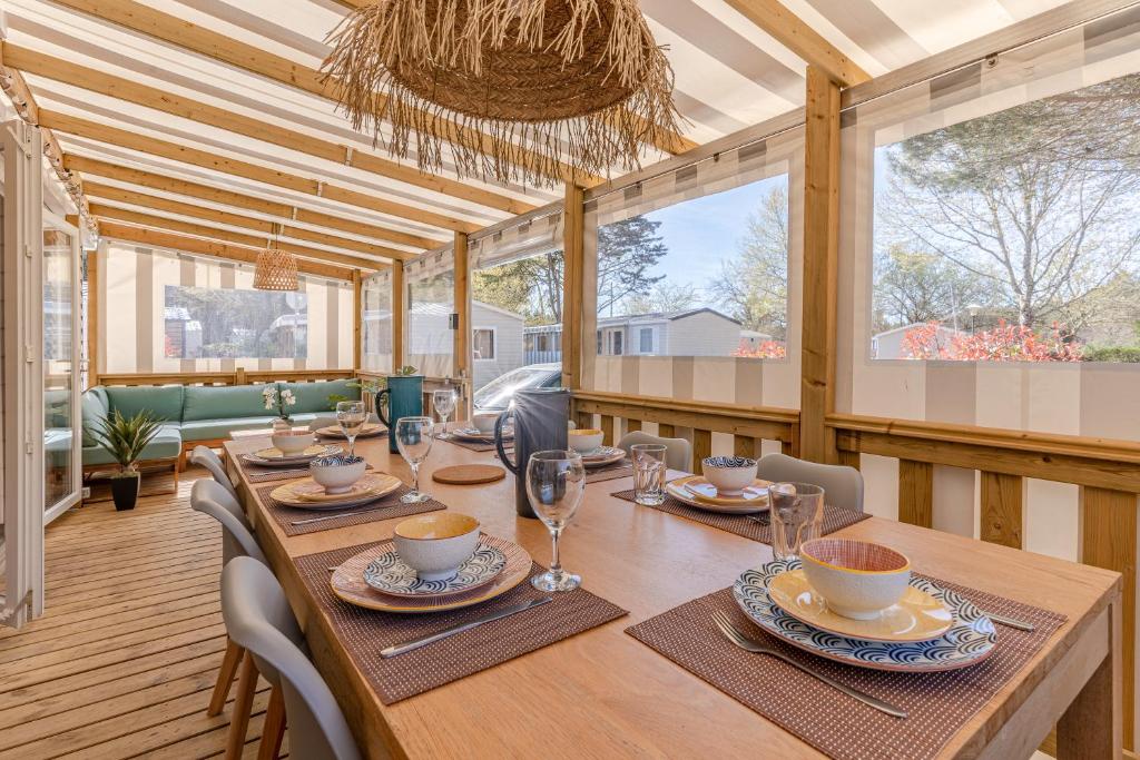 Posezení v ubytování Havre de paix Gastes MH 704