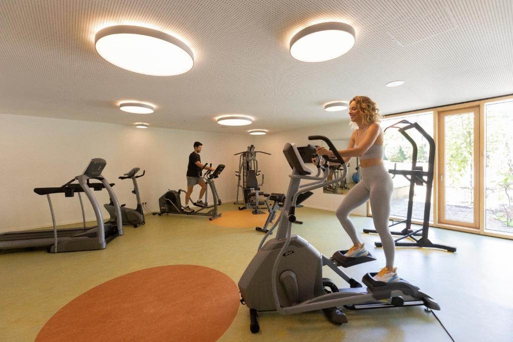 Fitness centrum a/nebo fitness zařízení v ubytování Hotel Knoblauch