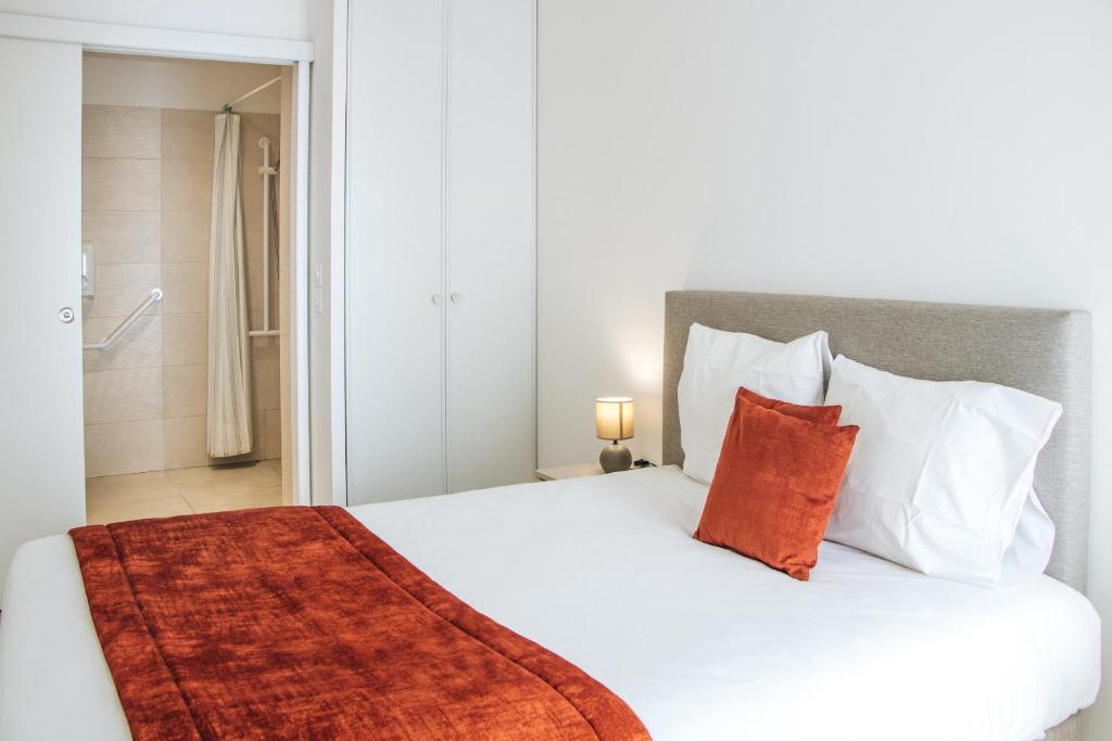 Posteľ alebo postele v izbe v ubytovaní Twenty Business Flats Lille - Bayard