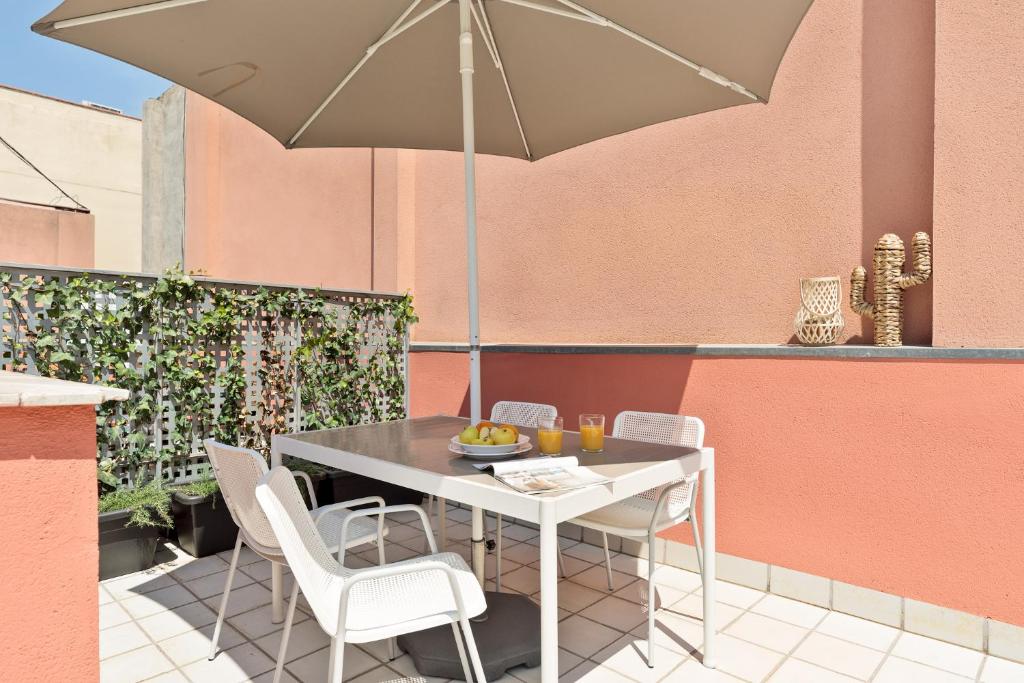 Patio alebo iná vonkajšia časť ubytovania Enjoy Apartments Maria II