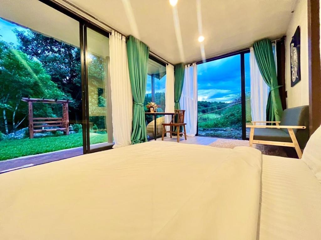 Postel nebo postele na pokoji v ubytování River-3Pok