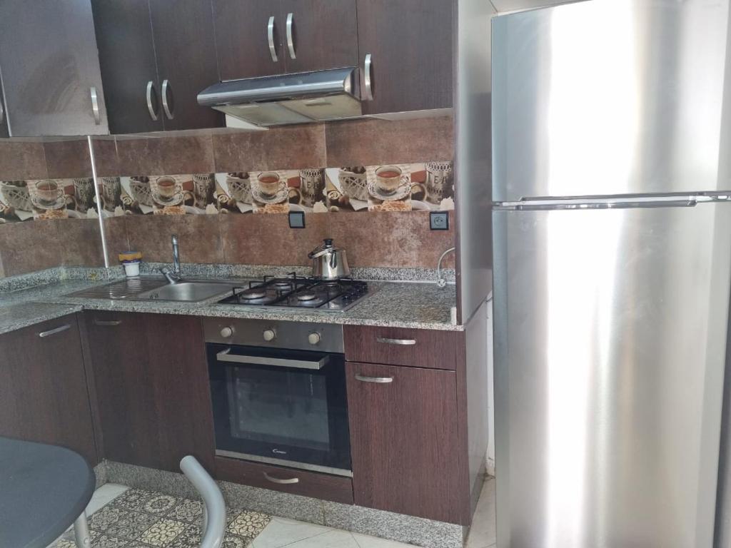 Η κουζίνα ή μικρή κουζίνα στο Appartement Invasion