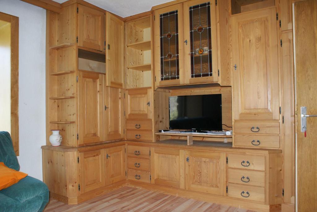 Kuchyň nebo kuchyňský kout v ubytování Ferienhaus Waldesruh