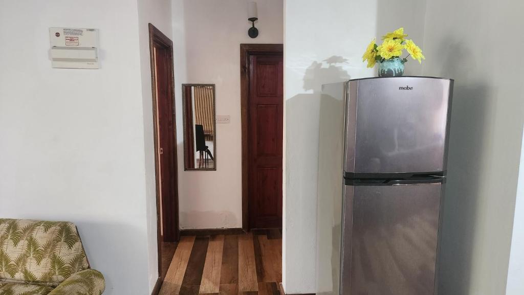Kuchyň nebo kuchyňský kout v ubytování Habitat Apartments