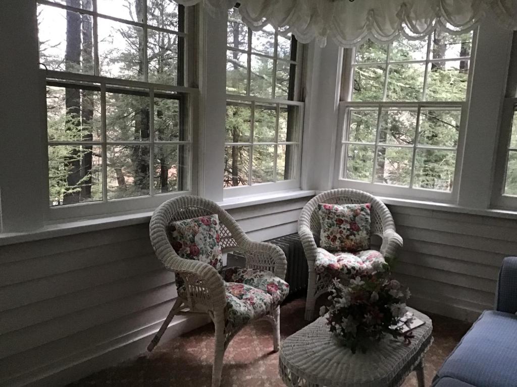 Istumisnurk majutusasutuses Brookview Manor Inn