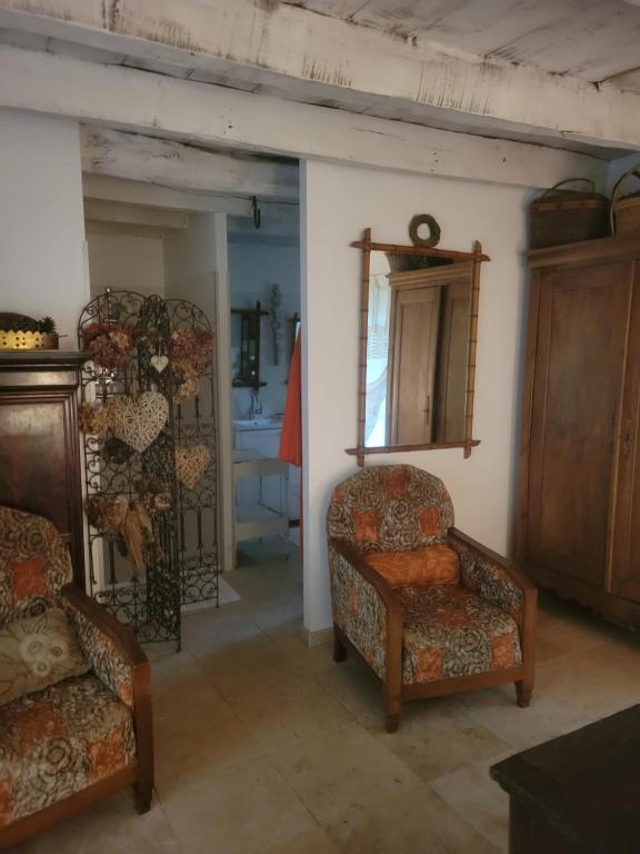 Posezení v ubytování Chambre de charme