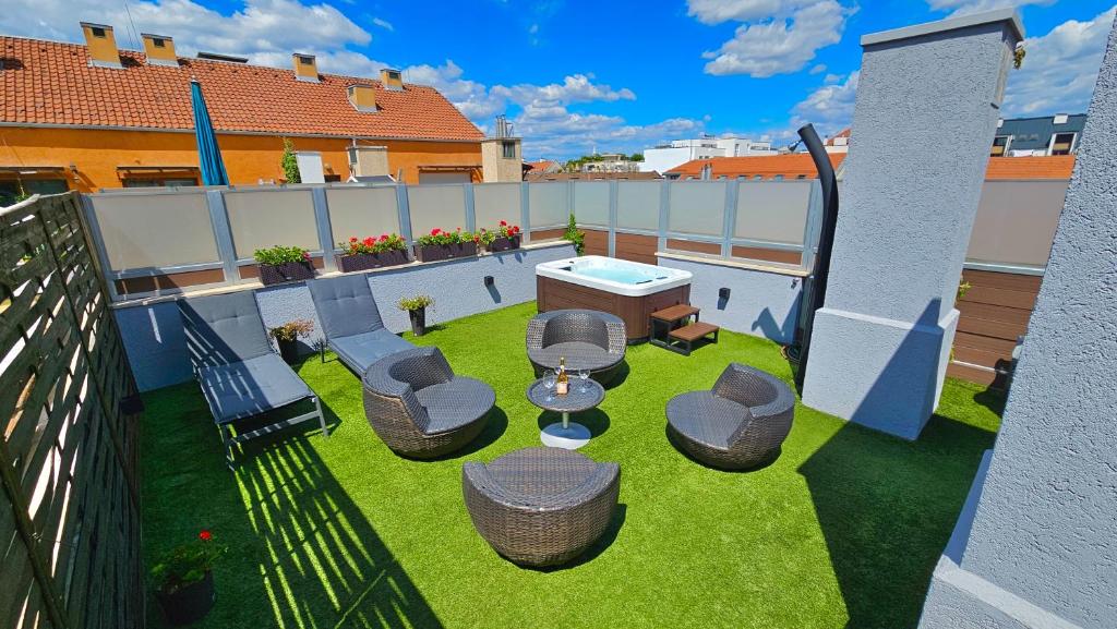 Jacuzzi Tuscany Terrace Apartment Free parking 1096 Budapest, Lenhossék utca 3 kép - 1
