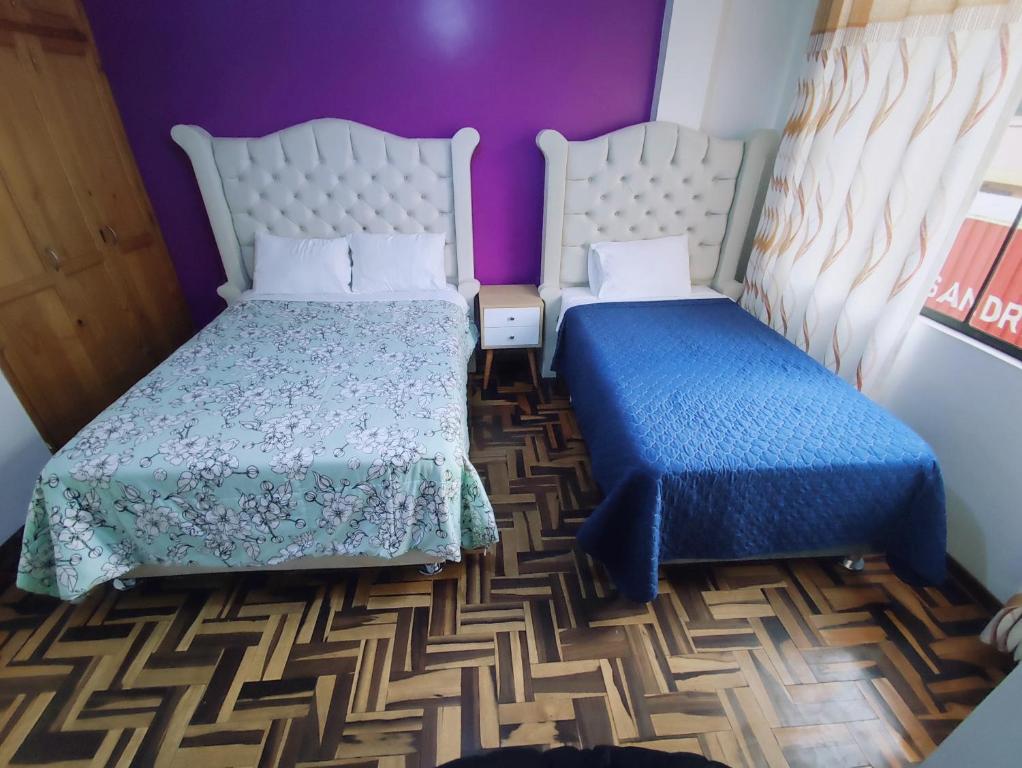 Postel nebo postele na pokoji v ubytování SUMAQ PUNUY HOSTEL - Lima Airport