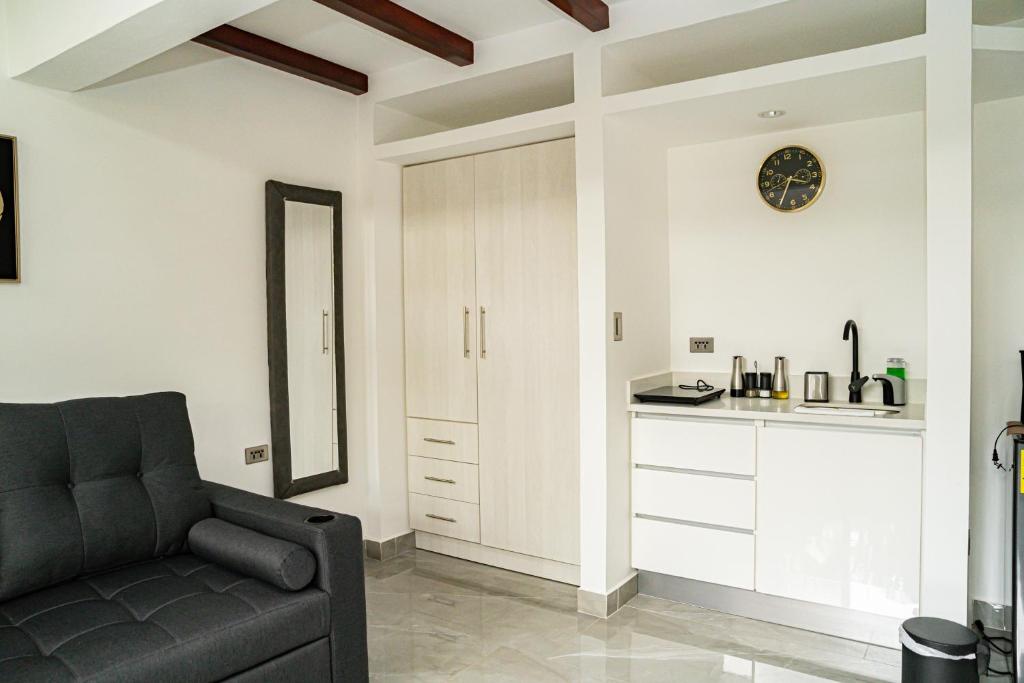 Kuchyň nebo kuchyňský kout v ubytování home 333 loft 334