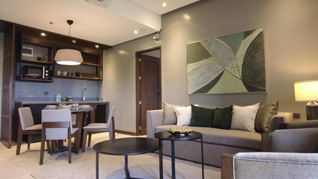 Posezení v ubytování Acro Residences