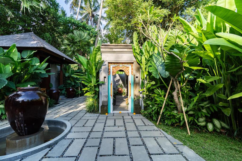 Zahrada ubytování The Peacock Room Ubud