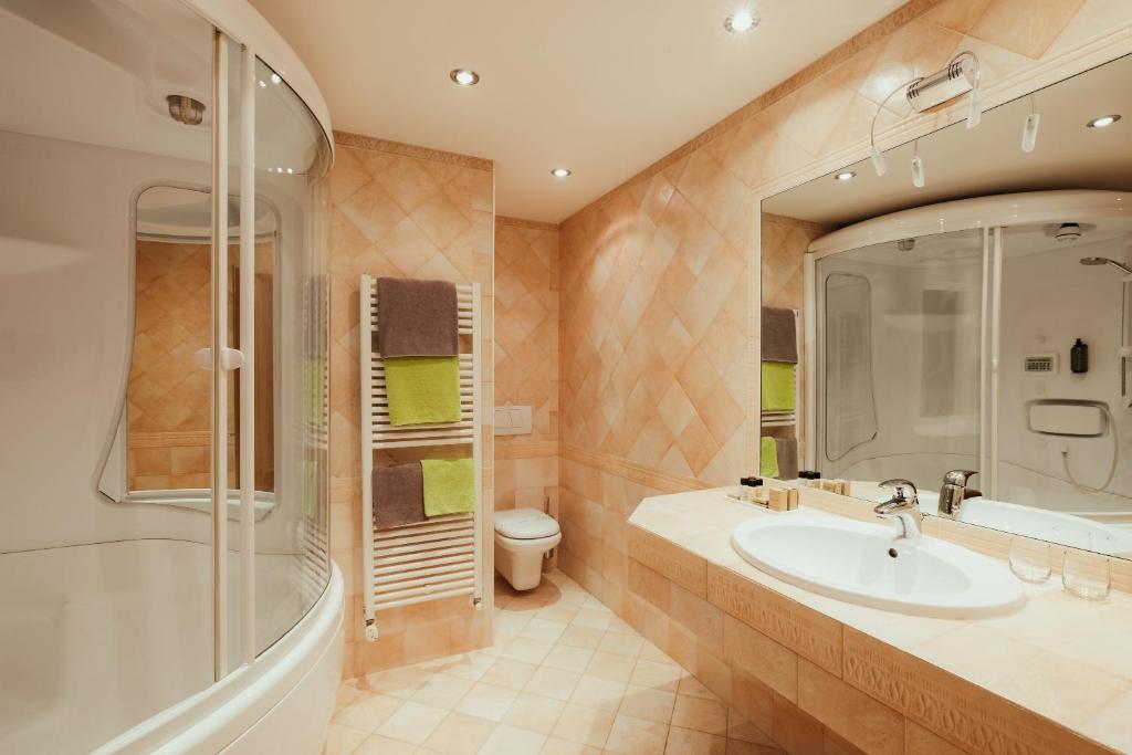Kúpeľňa v ubytovaní Hotel Grien