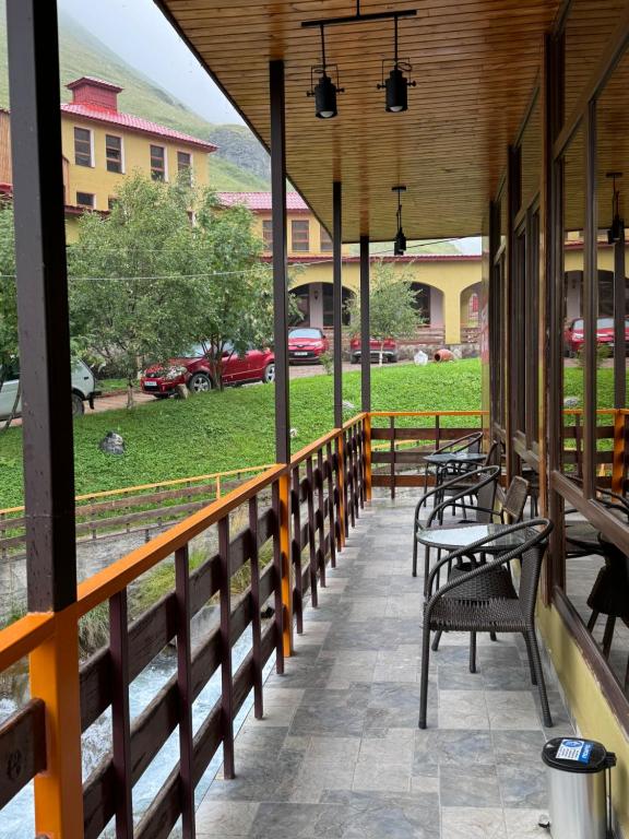 Balkón nebo terasa v ubytování Juta Guest House