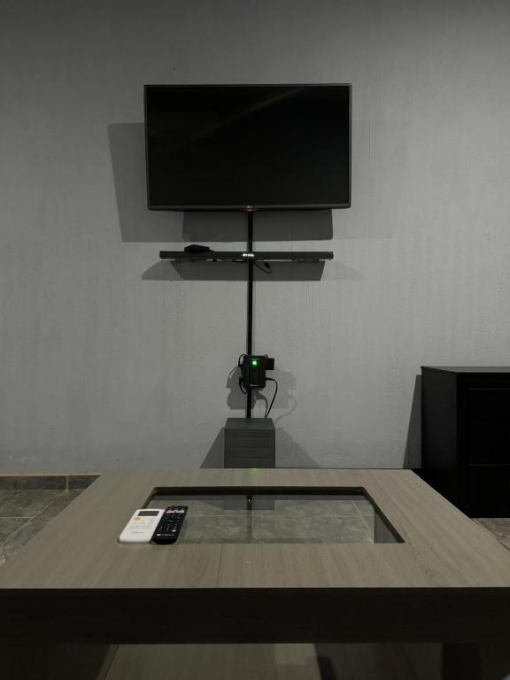 TV a/nebo společenská místnost v ubytování Loft en tequila Jalisco