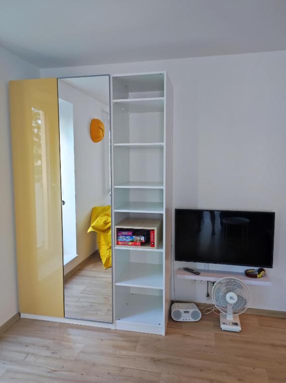 TV a/nebo společenská místnost v ubytování Apartmán Bezruč