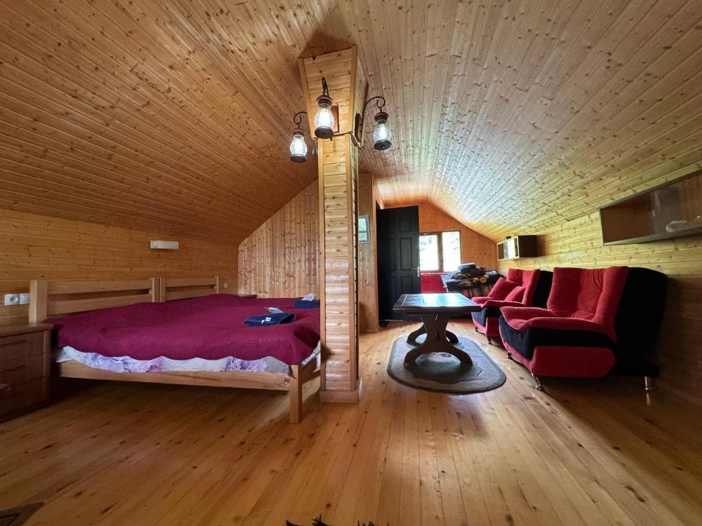 Postel nebo postele na pokoji v ubytování Juta Guest House
