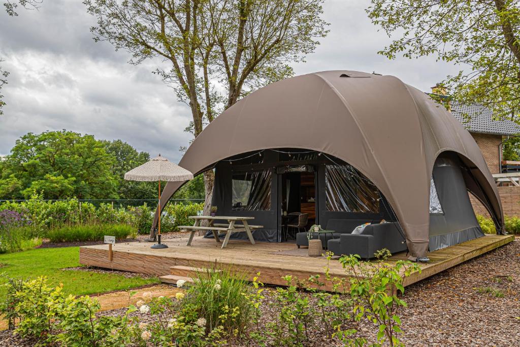 Zahrada ubytování Glampinglodge Jasmijn