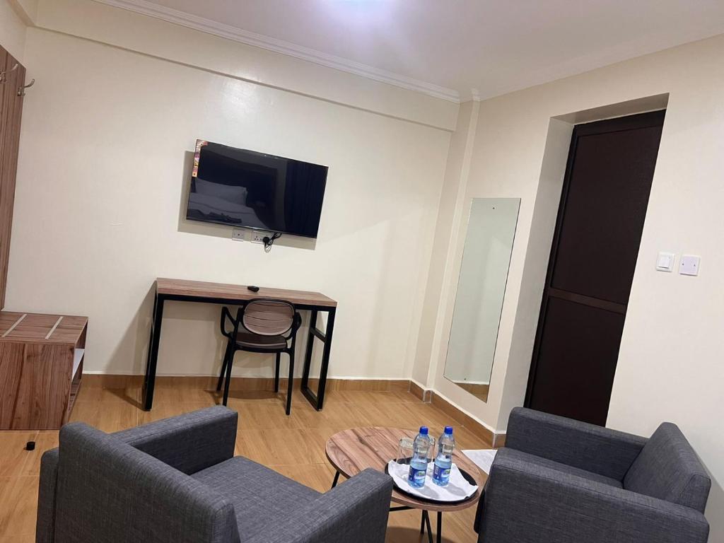 TV a/nebo společenská místnost v ubytování Canopy View Hotel