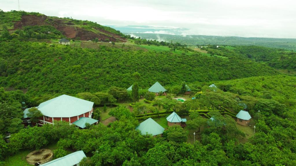 山林小屋周边自然景观
