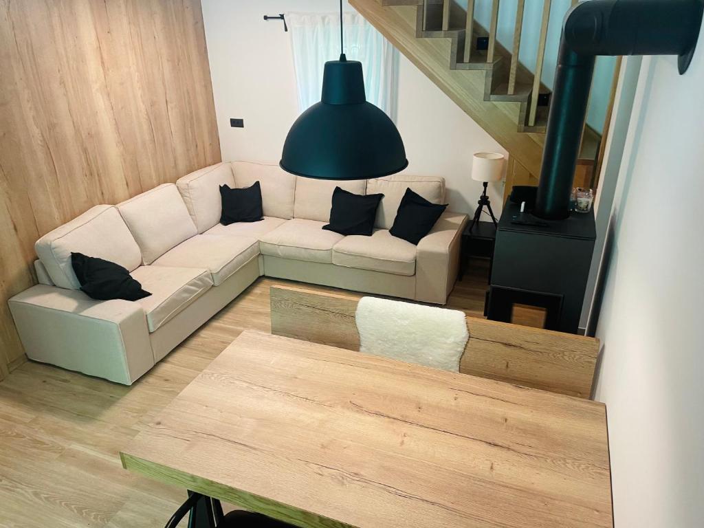 Posezení v ubytování Chalet Jasmin
