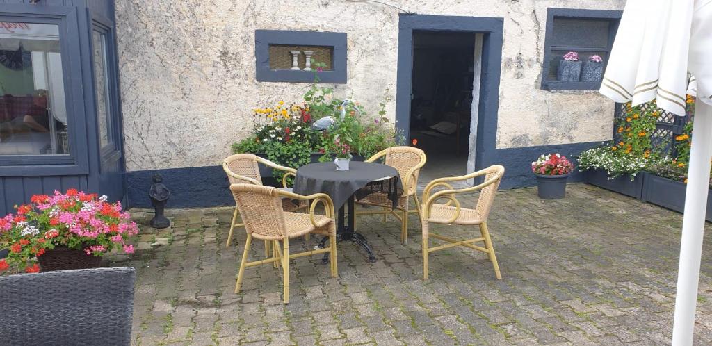 Patio nebo venkovní prostory v ubytování Gasthaus Schürmann