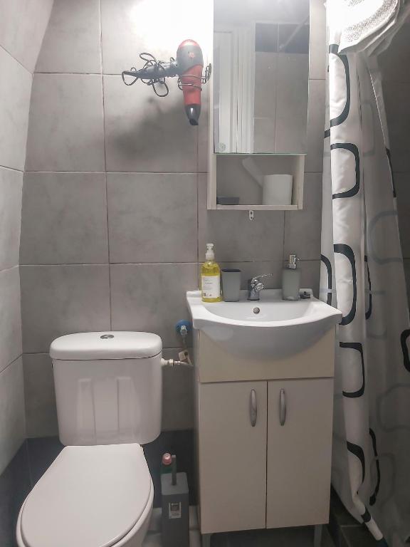 Koupelna v ubytování Camara Mani
