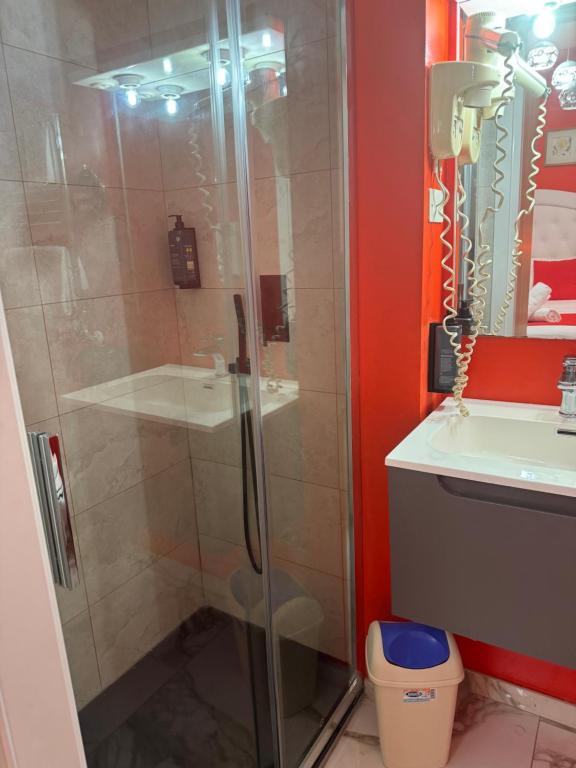 Koupelna v ubytování Hotel Veronese