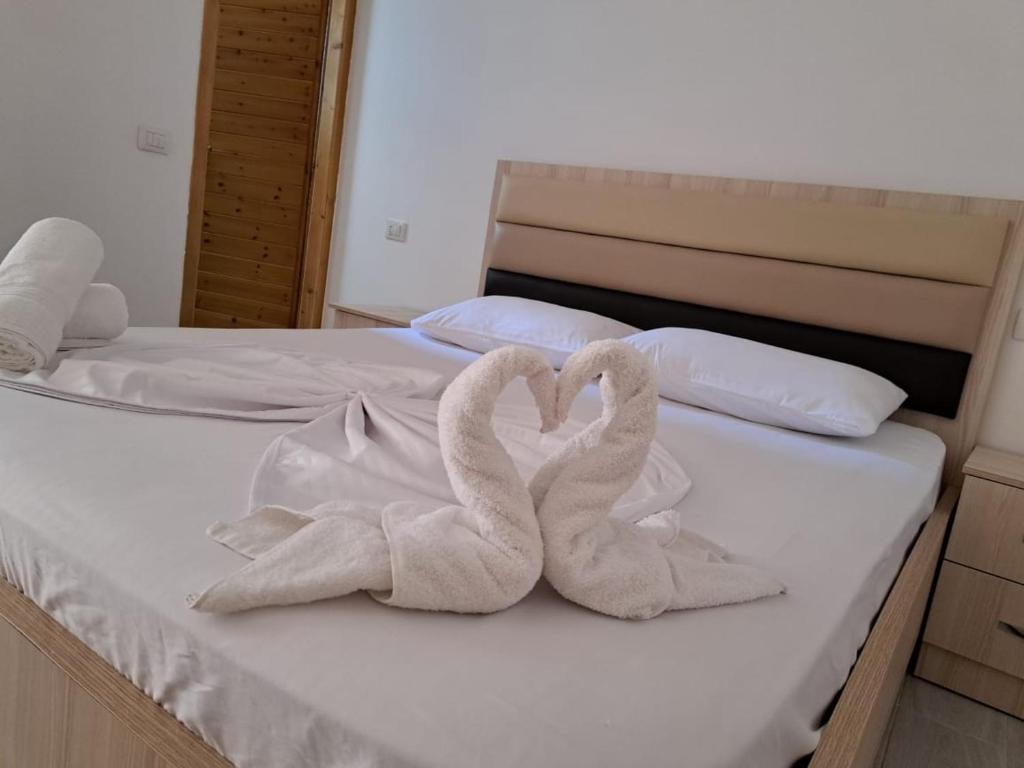 Postel nebo postele na pokoji v ubytování Adriatiku i Vjeter