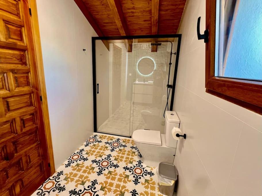 Koupelna v ubytování RAPIA Casa Rosa 1