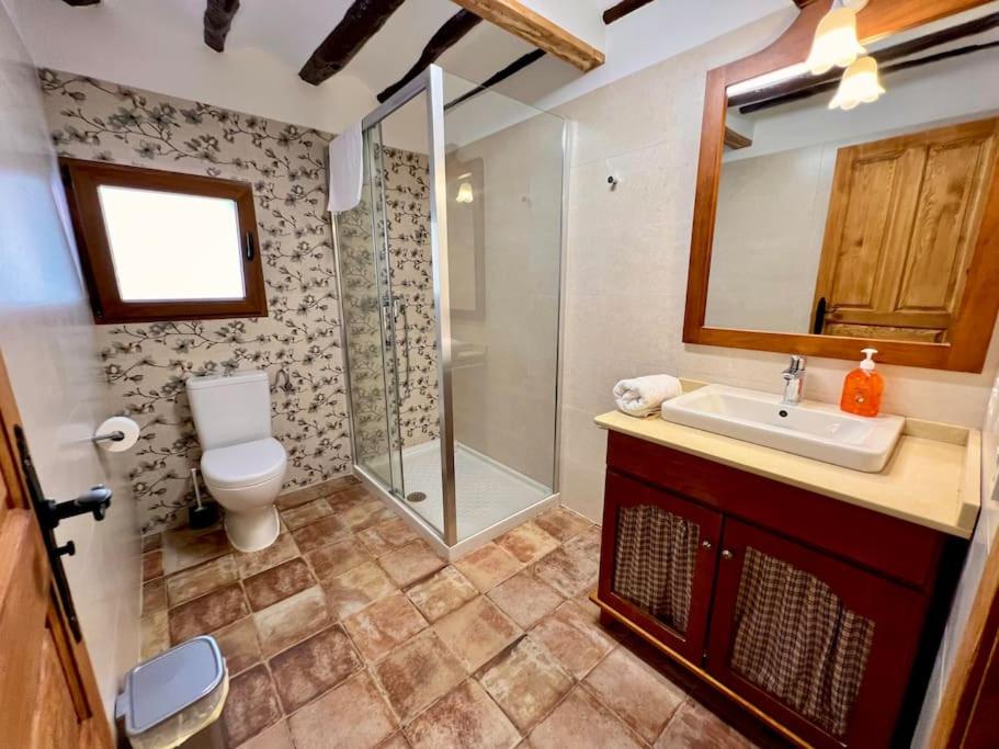 Koupelna v ubytování RAPIA Casa Rosa 1