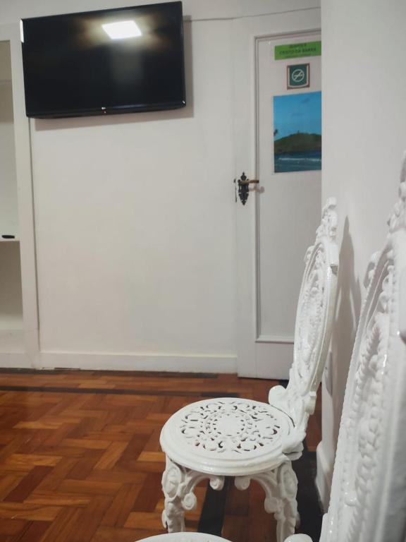 TV a/nebo společenská místnost v ubytování Hostel Casarão 65