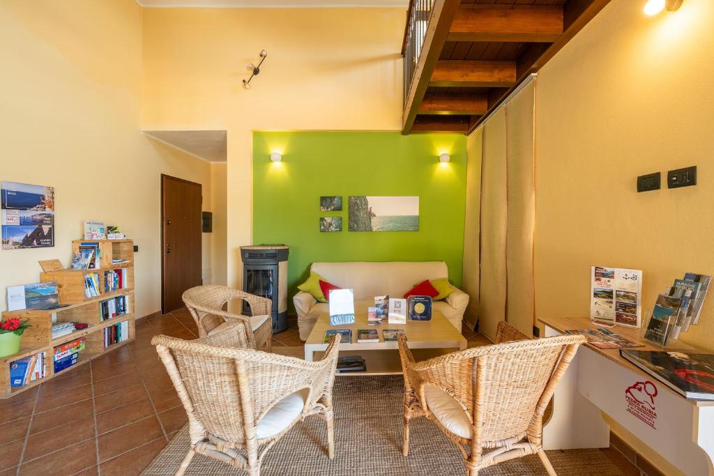 Posezení v ubytování B&B Pedra Rubia