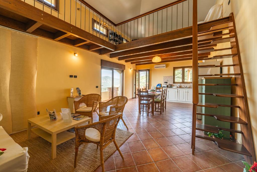 Posezení v ubytování B&B Pedra Rubia