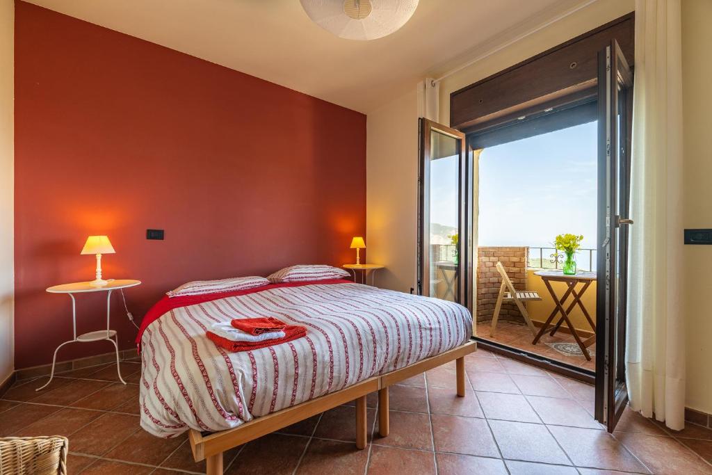 Postel nebo postele na pokoji v ubytování B&B Pedra Rubia