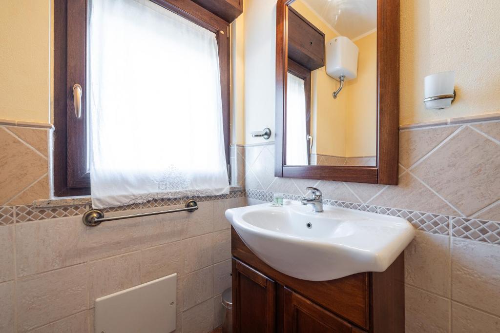 Koupelna v ubytování B&B Pedra Rubia